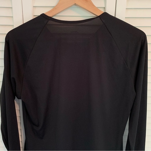 Patagonia Performance Baselayer Capilene Womens L Black Crew Neck Made In USA - Picture 5 of 9